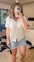 Faux Button Top
