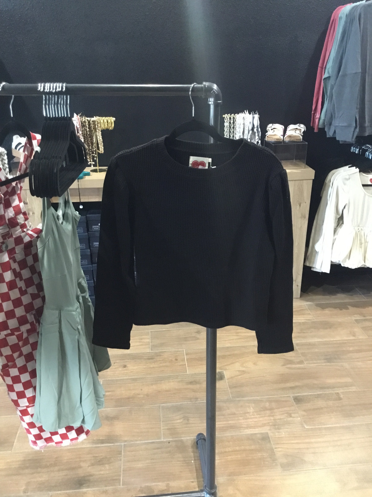 Waffle Knit Long Sleeve