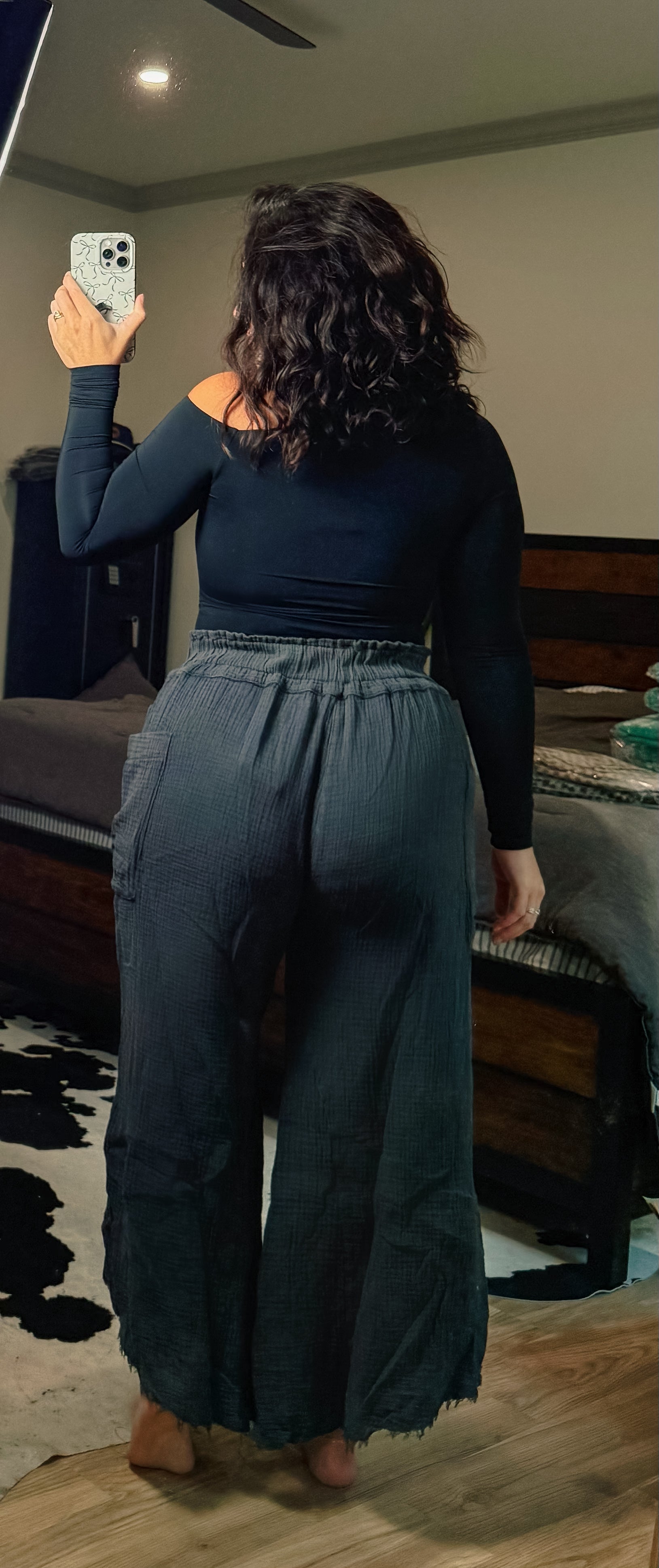 Wide Leg Linen Pants