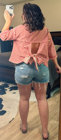 Back Cut Out Loose Top