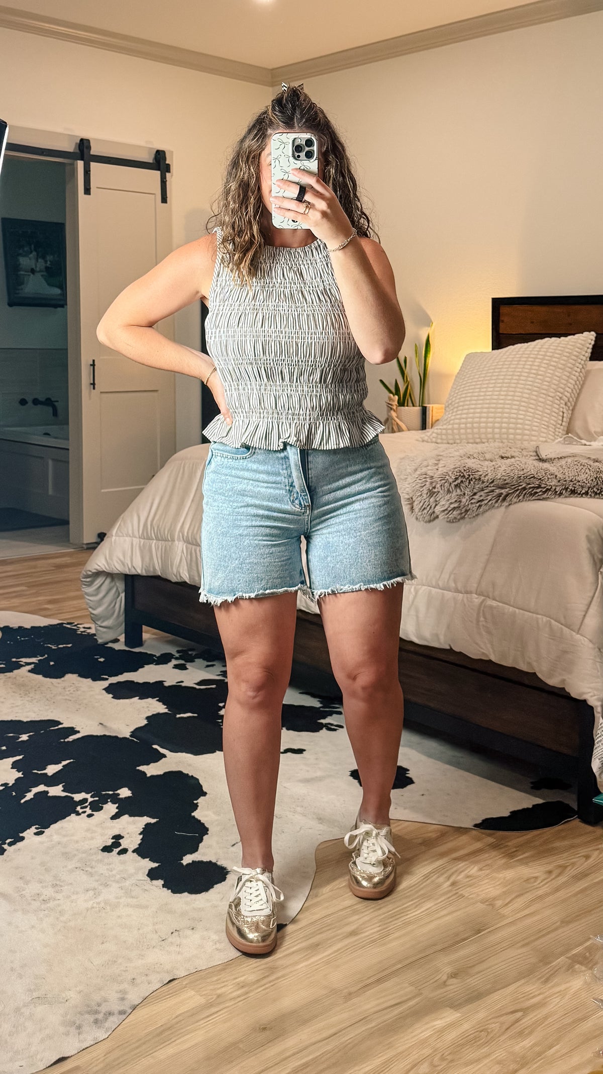Bubble Peplum Tank