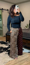 Lounge Leopard & Checkered Pants