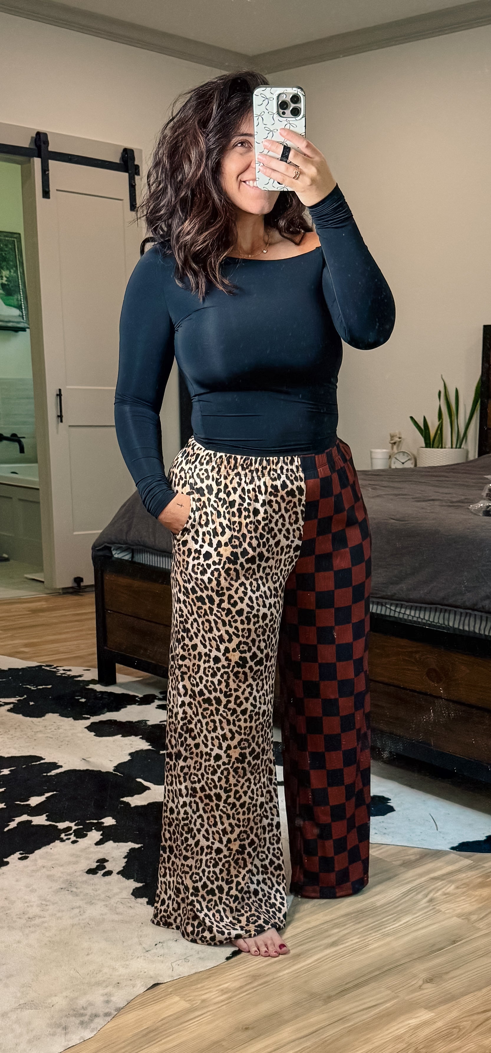 Lounge Leopard & Checkered Pants