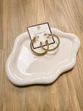 Cable Hoop Earrings