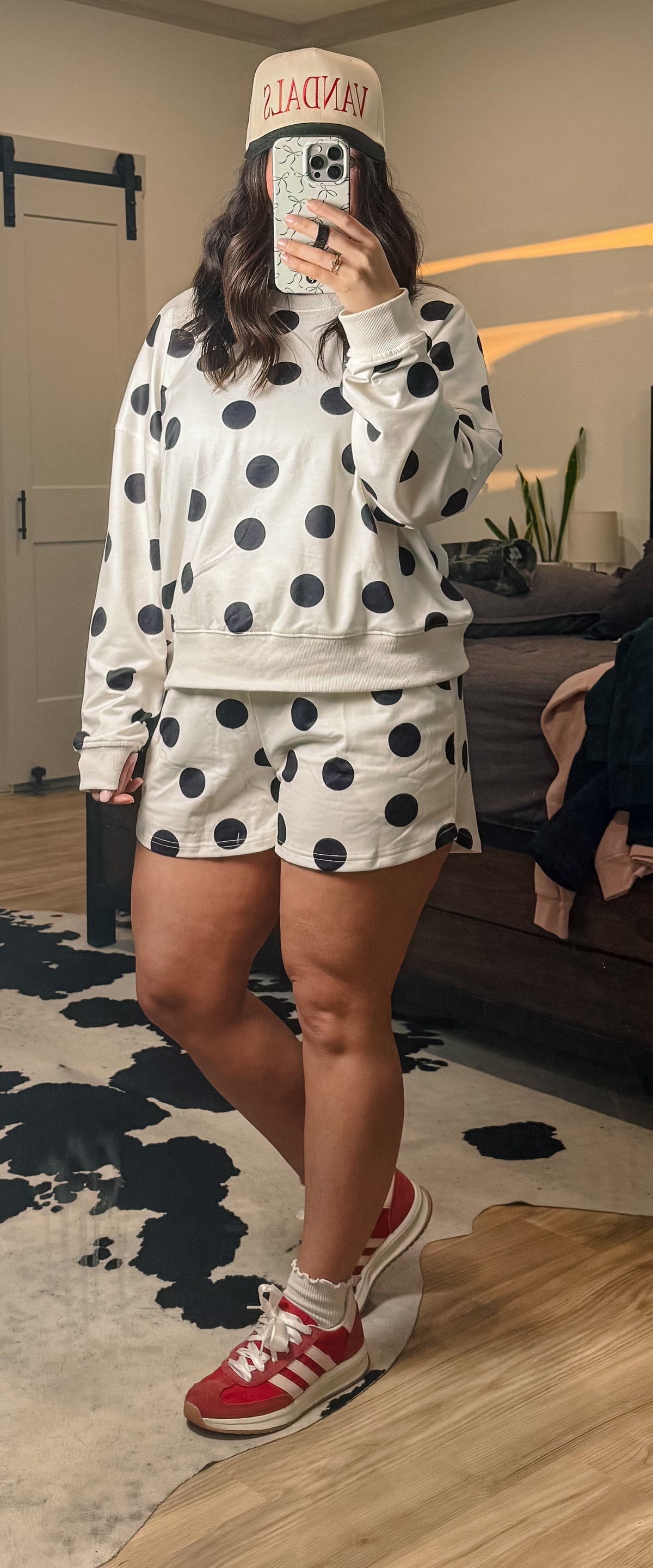 Polka Dot Shorts Set