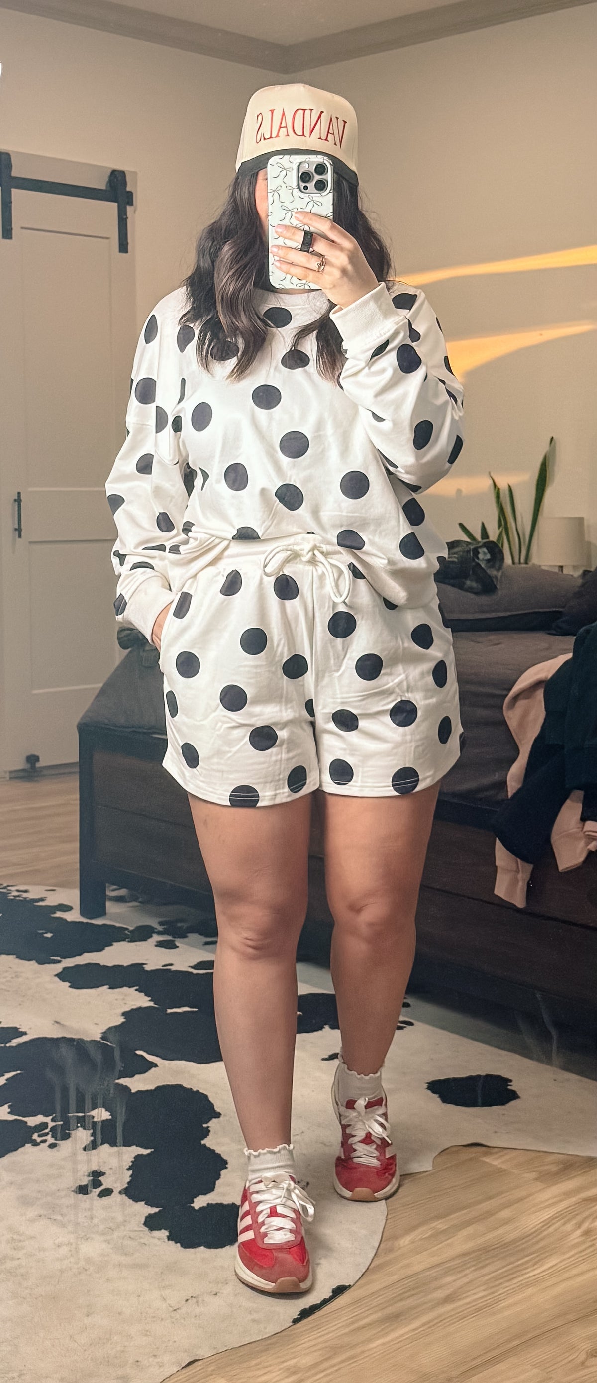 Polka Dot Shorts Set