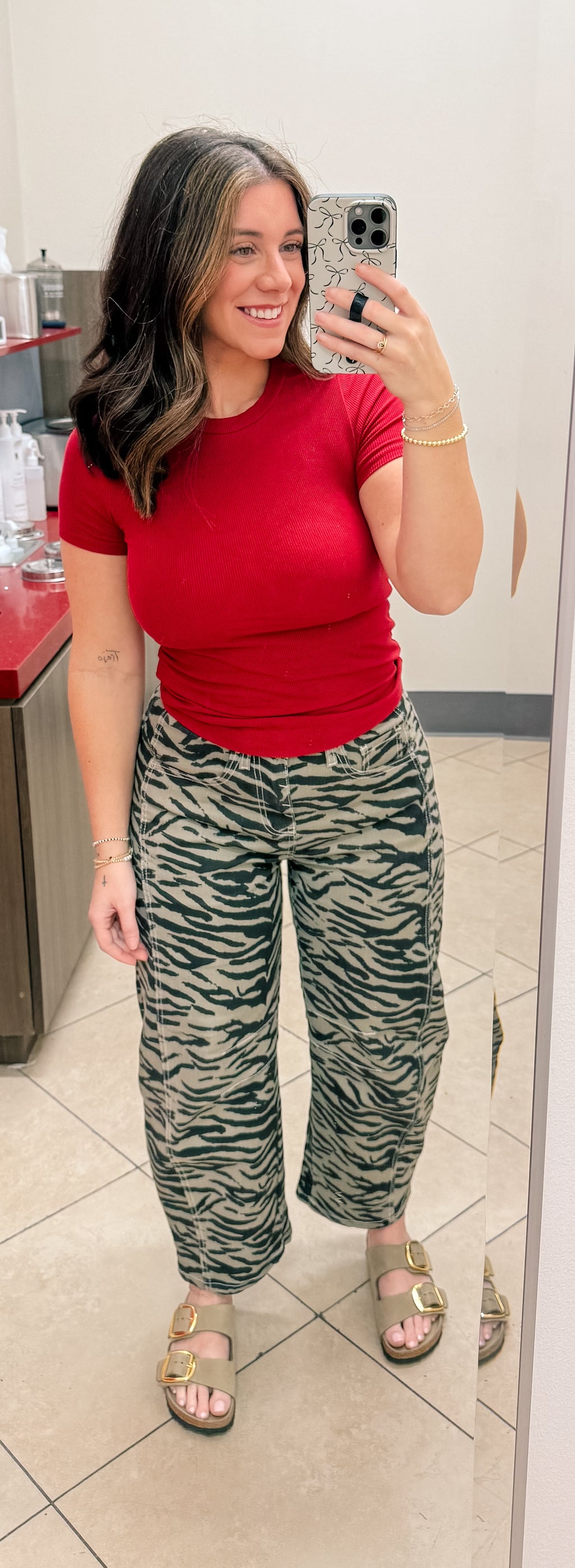 Zebra Barrel Jeans