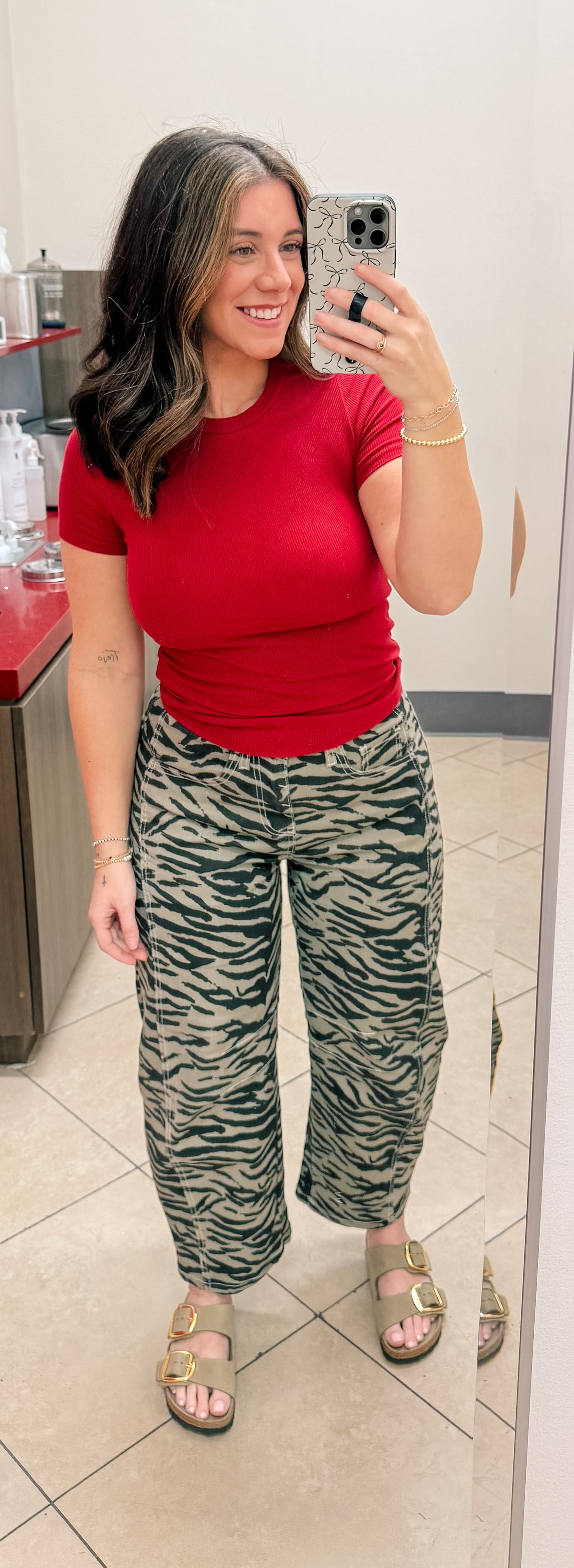 Zebra Barrel Jeans